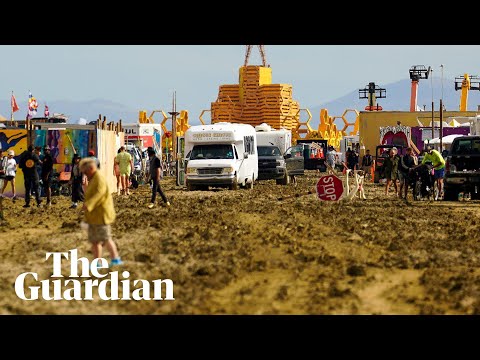 Thousands of people leave Burning Man festival after being stranded by heavy rain