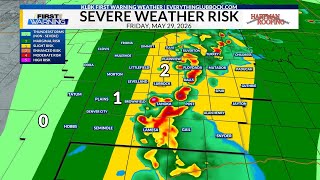 Scattered Storms - Some Severe - Friday P.M. | May 29, 2026