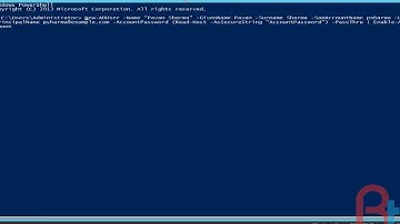 Creating Active Directory User from Power Shell