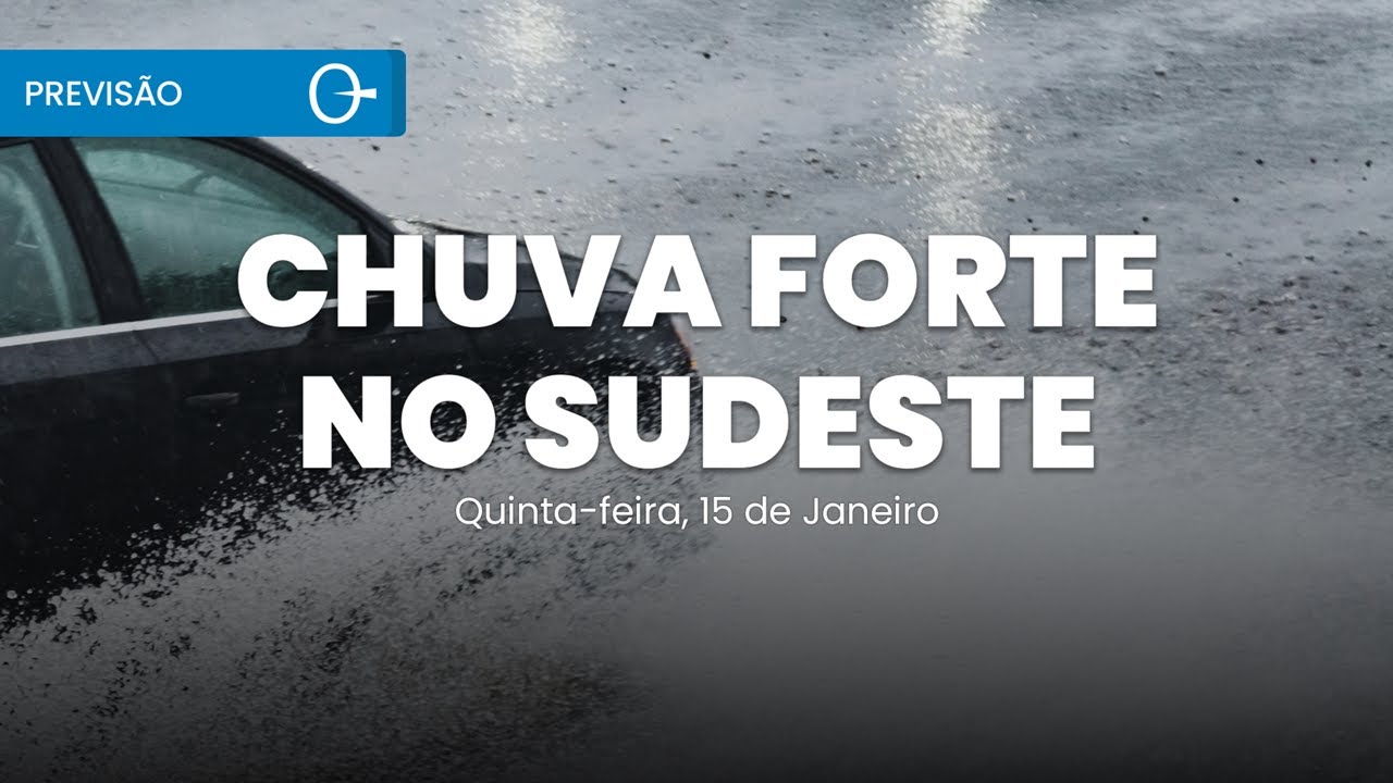 Calor intenso e temporais aumentam o risco de chuva forte nesta quinta | Previsão 15/01/2026