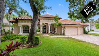 Stunning Mediterranean Home in a Gated Tampa Community | Luxury Home Tour