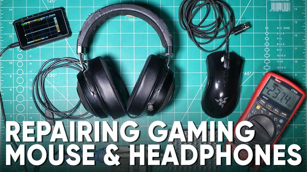 Repairing Razer Gaming Mouse & Headphones | Razer Kraken V2 | Razer  Deathadder Elite Mouse - YouTube