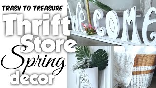 Trash to Treasure: thrifted Spring home decor