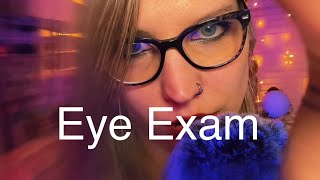 Eye Exam ASMR. Let me know what color are your eyes?? #asmr #eyeexams #asmrsounds #triggers