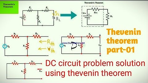 1.DC circuit problem solution using thevenin theorem #thevenintheorem