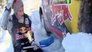 WRC 2010: Kimi Raikkonen Crash and funny interview at Sweden