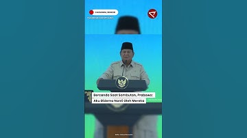 Catatan Sambutan Disingkat, Canda Presiden Prabowo: Aku Didemo Nanti Oleh Mereka