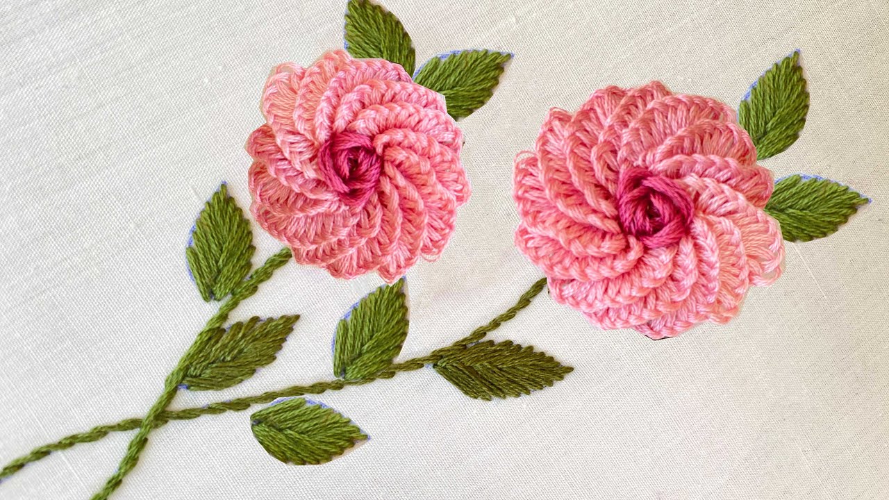 Brazilian Hand Embroidery Stitches - Brizilian Embroidery Designs For  Beginner - Thrilled Embroidery, image size:1280x720