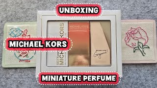 Unboxing Michael Kors Miniature Perfume