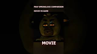 AFTON GETS SPRINGLOCKED SCENE MOVIE VS GAME COMPARISON! - #FNAFMOVIE #FNAF #SHORTS