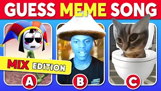 Guess The Meme SONG Mix Edition | The Amazing Digital Circus, Smurt Cat, Chipi Chipi Chapa Chapa