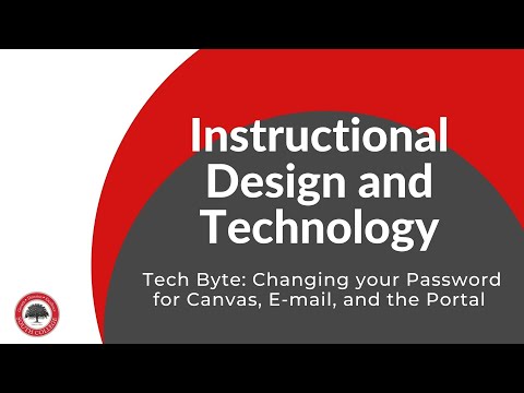 South College Student Tech Byte:  Changing Your Password Canvas, E mail, and Portal