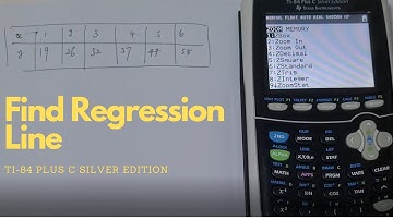 How to find regression line on TI 84 Plus (C silver edition)