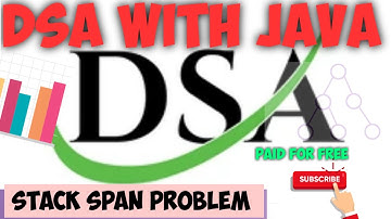 Stock Span Problem | DSA with java | java tutorials code with us #codewithus
