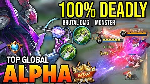 ALPHA BEST BUILD 2023 | TOP GLOBAL ALPHA GAMEPLAY | MOBILE LEGENDS✓