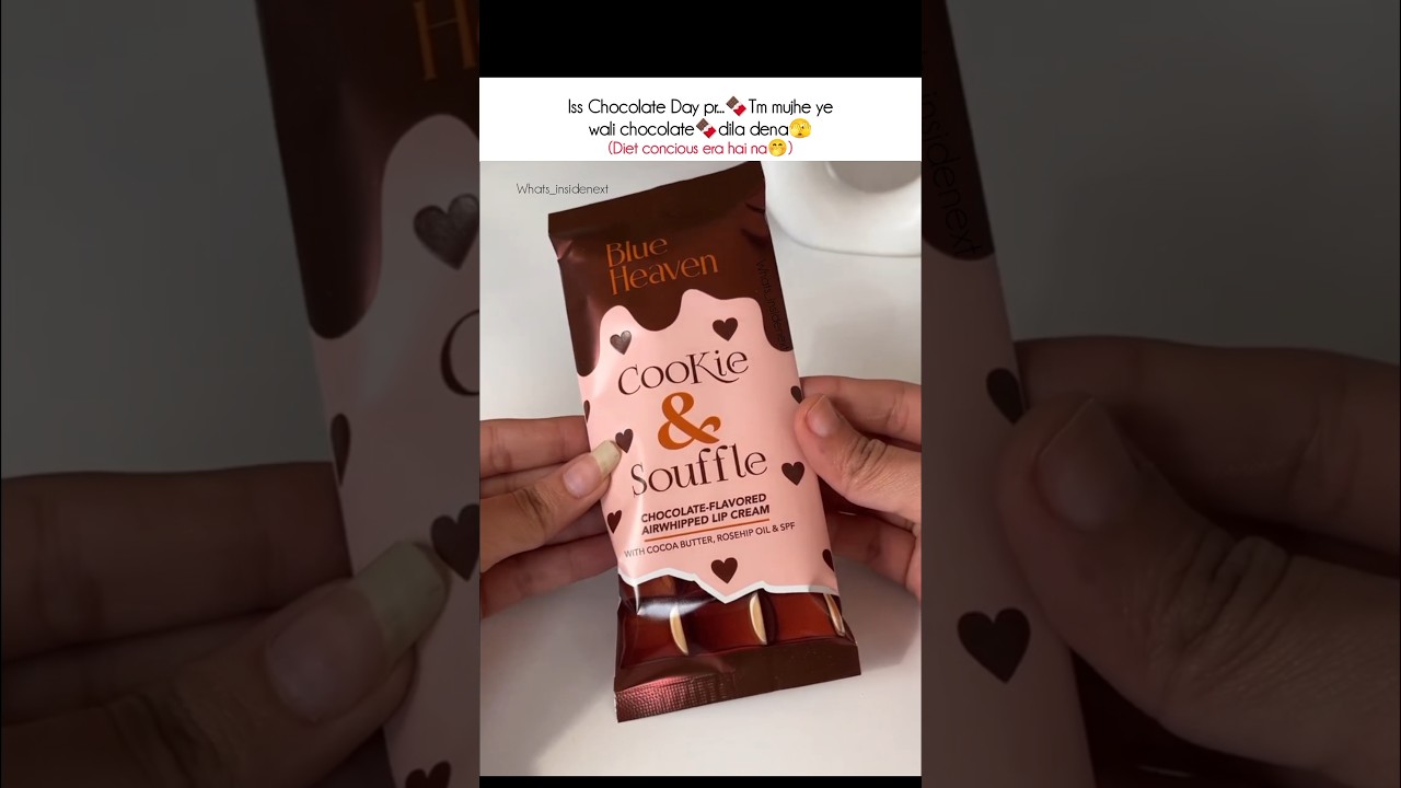 Blue heaven cookie and souffle chocolate lipstick🫦