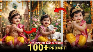 Janmashtami 2026 Special | Baby Krishna AI Photo Editing | Krishna Janmashtami Photo Editing #ai  screenshot 5