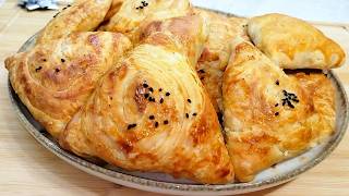 The Crispiest Homemade Pastry You’ll Ever Try! Çıtır börek🥐🔥#foodrecipes screenshot 3