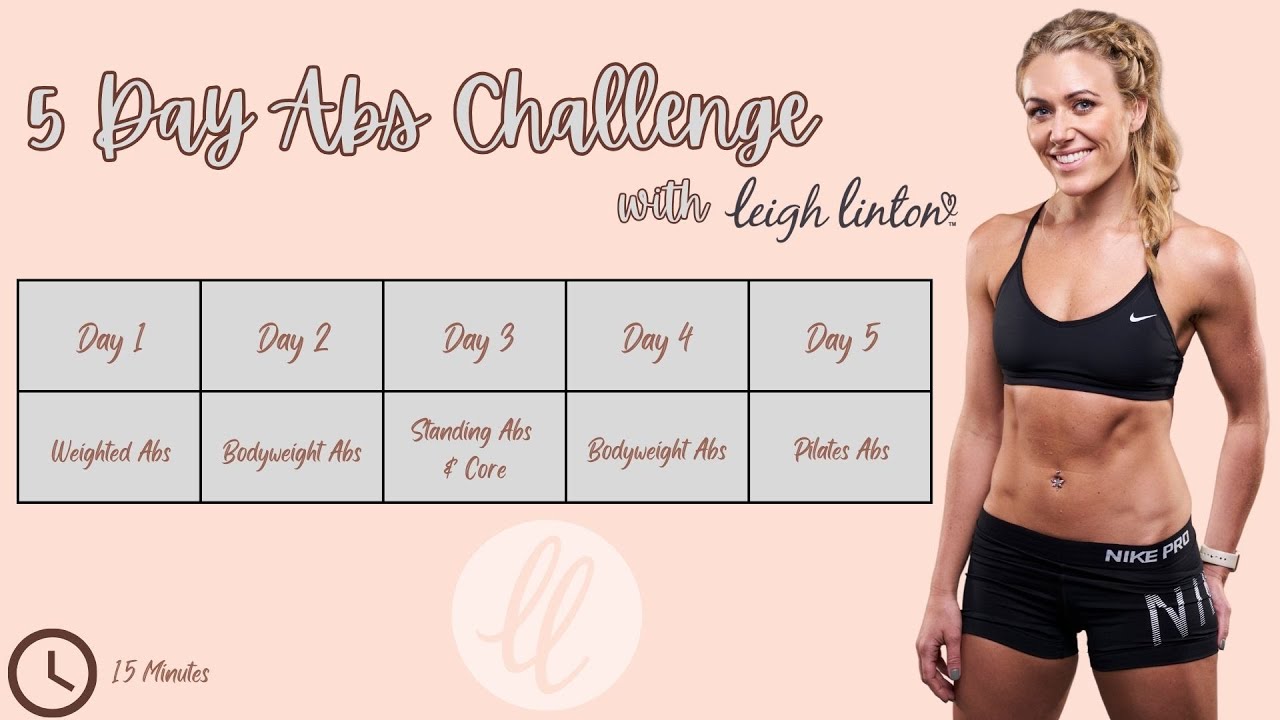 5 Day Abs Challenge - Day 5  - Pilates Abs