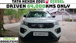 TATA NEXON 2021 ⛽ Diesel for sale only 64000km driven #haniya car decors Guntur#8008173143