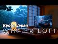 Winter Lofi ❄️ Snowy Kyoto Ryokan Desk & Nissan Skyline R32 | DuskDeskVibes