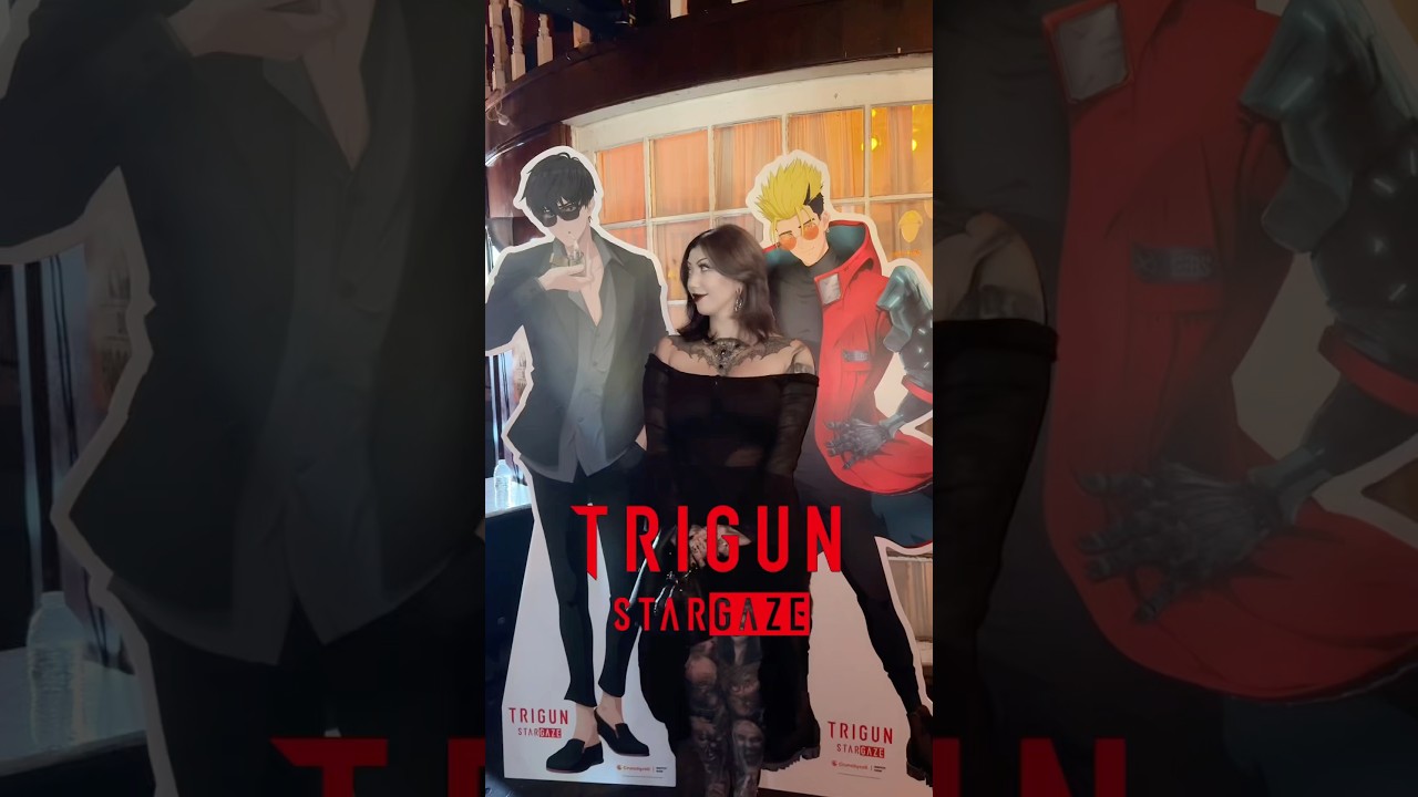 Had such a blast celebrating Trigun Stargaze!! @crunchyroll 🧡 Have you watched any Trigun??