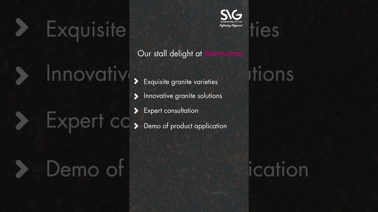 Come, meet SVG International at Marmomac Trade Fair 2023