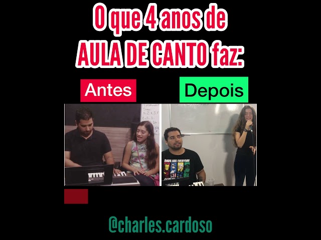 APRENDA A CANTAR DO ZERO - ANTES E DEPOIS - AULA DE CANTO - CHARLES CARDOSO - VENHA APRENDER class=