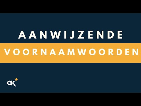 Video: Is dit 'n voornaamwoord?