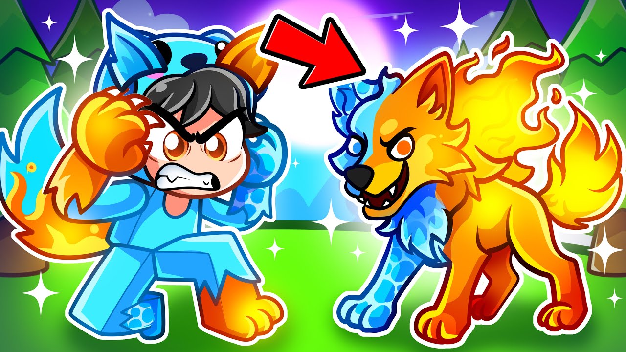 Omz Becomes a ELEMENTAL WOLF in Roblox!