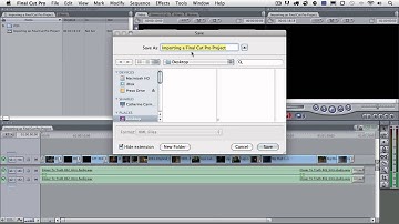 Importing a Final Cut Pro Project into Adobe Premiere Pro