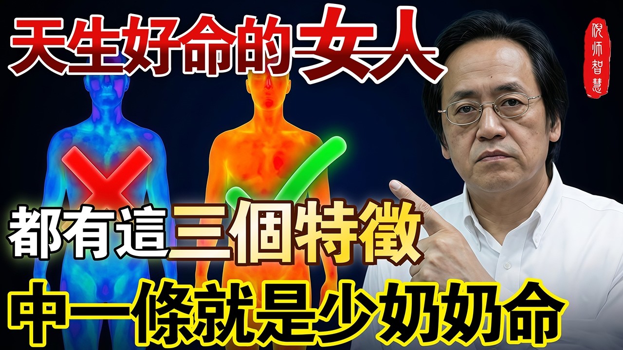 天生好命的女人，都有這3個特徵！中一條就是少奶奶命，後天這樣做福報自來！#倪海厦 #中醫養生 #手腳冰冷 #經方 #旺夫 #女性健康