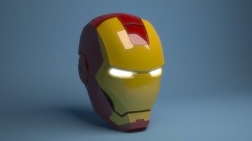 IronMan helmet speedmodelling 3dsMax