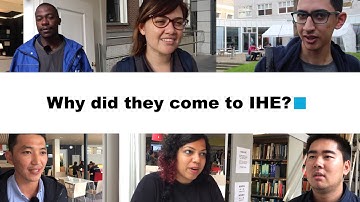 IHE Delft 💧 Student first impression 2017