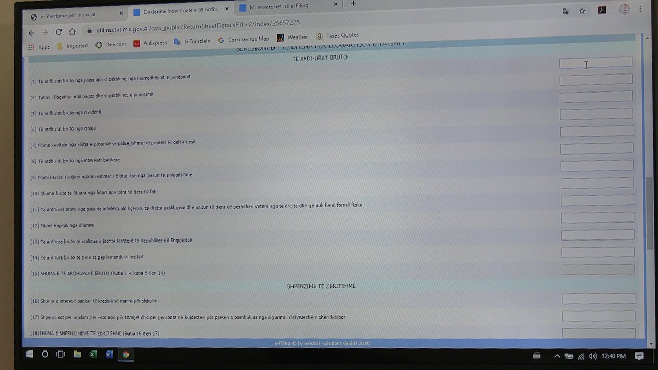 Tutorial deklarimi i t ardhurave personale youtube