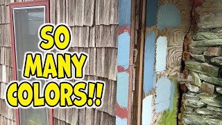 Picking colors for the cabin exterior.