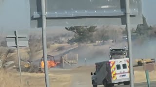 Bystander records video of barn fire near Marshall Fire origin point