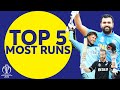The Most Runs at the 2019 Cricket World Cup?  Top 5 Run ...