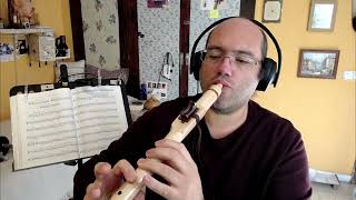 Tocando una flauta nativa americana en modo 4.