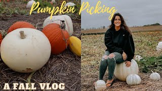 FALL Vlog | Pumpkin Patch \& Cinnamon Rolls