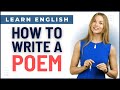 How to read and write a poem  learn english poetry with homework