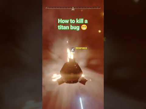 how to kill a titan bug #helldivers #shorts #helldivers2