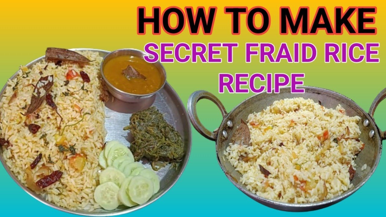 Secret Rice HOW TO MAKE |Secret Fraid Rice Recipe #food #rice - YouTube