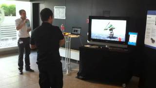 OpenNI Ogre3D Sinbad using Kinect - Informatics Inside 2011