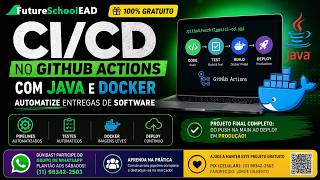 CI CD, no github actions com JAVA e Docker