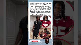 FSU Linebacker Walks Again After Being Shot in the Head 😢❤️ #Comeback #Inspiration #YouTubeShorts