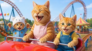 Download lagu Mama Cat Trims Fur on the Farm and Makes Tiger Hat For Kittens At Home🐾🎩🐯