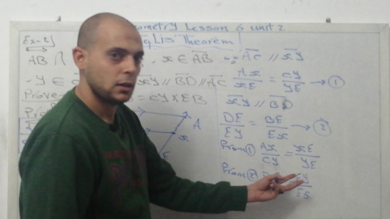 Talis' theorem. Geometry secondary 1. Mr. Mostafa Soliman. Math ...