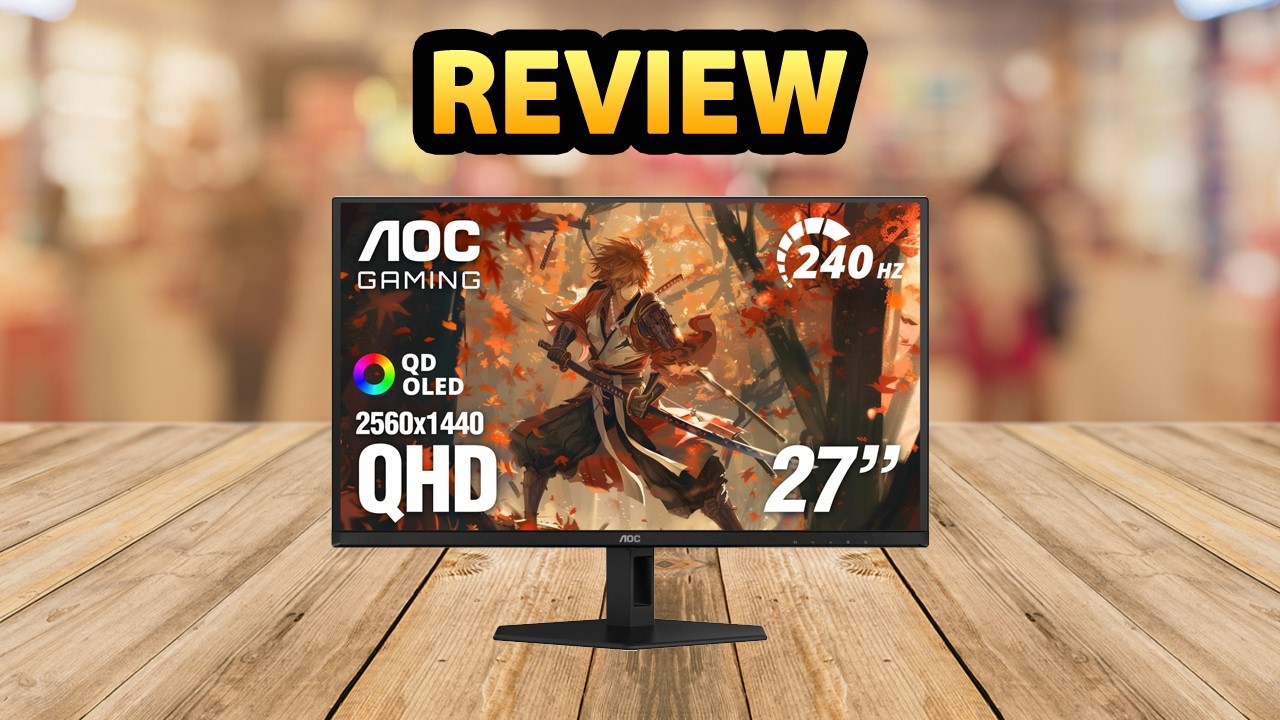 AOC Q27GAZD 27 Inch QD OLED Gaming Monitor Review - YouTube
