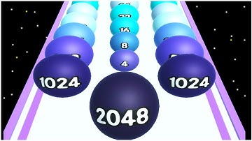 2048 Merge Number Ball games - Gameplay Walkthrough - Levels 21-35